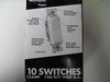 Case Of 50 Pass & Seymour Tm870-W  15A 125V Single Pole Decora Switch White