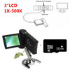 12Pcs Portable Digital Mobile Microscope 500X 5M Hd Camera 3 Hand Camera+16G Sd