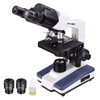 40X-2500X Led 7X5.5 Binocular Compound Science Microscope Mechanical Stage Lab
