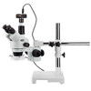Amscope 3.5X-180X Trinocular Stereo Zoom Microscope + Fluorescent Ring Light + 3