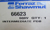 Ferraz Shawmut 66623 Copper Distribution Block 3 Pole 600V