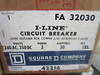 Square D Fa32030  I Line Circuit Breaker 240 Ac 250 Dc 3 Pole 30 Amp