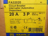 Nib Square D Fa32020 Circuit Breaker 20Amp 3Pole