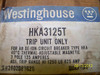 Westinghouse Hka3125T 125Amp 3Pole Trip Unit