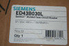 Siemens Ed43B030L Sentron Molded Case Circuit Breaker 30A 3P 480V