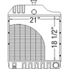 303457427 New Radiator Made To Fit Mpl Moline Tractor Model 80 Height: 18.5