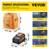VEVOR AI-9 Fusion Splicer Kit Fiber Optic Splicing Machine 5" Screen w/ Cleaver