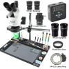 3.5-90X simul-focal Continuous Zoom Trinocular Stereo Microscope 34MP 2K HDMI Microscope Camera 1/2 CTV Adapter big Workbench