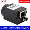 Gigabit GIGE 5.3MP Color 1" CMOS Global Shutter Digital Industrial Camera+SDK, Support External Trigger 2592X2048@22FPS