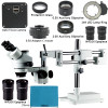 Double Boom Simul-Focal Stereo Trinocular Microscope 3.5X-90X Auto Focus SONY IMX290 HDMI 1080P Industrial C mount Video Camera