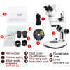 MUOU Continuous zoom digital stereo microscope can take pictures/Connect the computer/ with built-in 300W pixels USB microscope