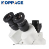 KOPPACE 3.5X-90X,Industrial stereo Microscope,Trinocular interface 0.5XCTV,with magnification locking function,Dual arm bracket