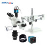 Lucky Zoom 3.5X-45X Stereo Trinocular Microscope For Soldering Phone Repair Microscope Boom Stand 14MP HDMI Camera Adapter CTV