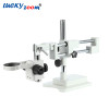 Lucky Zoom Brand 3.5X-90X Stereo Trinocular Microscope Boom Stand 16MP HDMI USB Microscope Camera 144 LED Ring Light Accessories