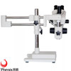 Phenix Microscope 7x-45x Zoom Trinocular Stereo Microscope Double Boom Stand+LED Ligh Professional Mobile Phone Repairing PCB