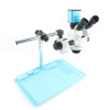 Autofocus SONY IMX290 HDMI Camera Simul focal 3.5-45X Zoom Trinocular Stereo Microscope 144 LED For Industrial Inspection