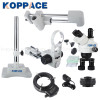 KOPPACE 7X-45X Stereo Zoom Trinocular Microscope,WF10X/20 Eyepiece,Mobile phone repair Microscope,144 LED Ring Light