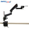 Lucky Zoom Brand 7X-90X Trinocular Stereo Microscope Articulating Arm Pillar Clamp Stand Microscope Soldering Microscopio Repair