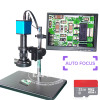 Lapsun 32GB TF Card Autofocus SONY IMX290 HDMI Auto Focus Focal Industry Camera Microscope Set 180X C-Mount Lens +10.1" Monitor