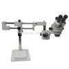 3.5X-90X Double Arm Boom Stand Trinocular Stereo Zoom Microscope With 20MP HDMI USB Camera 144 LED Lights Mobile CPU Repair