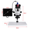 zoom 3.5 90x 8-inch LCD Large workbench HD Trinocular Stereo Microscope digital camera 2k VGA HDMI+ LED Ring Light +1/3 adapter