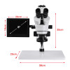 zoom 3.5 90x 8-inch LCD Large workbench HD Trinocular Stereo Microscope digital camera USB VGA CVBS+ LED Ring Light +1/3 adapter