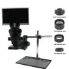 Measurement HDMI 11.6" LCD Monitor Video Microscopio Camera Simul-Focal 7X-45X Continuous Zoom Stereo Trinocular Microscope Set