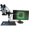 3.5X~90X Trinocular Guide Stereo Zoom Microscope 20MP 1080P 60FPS HDMI Camera 25cm Working Distance PCB Inspection Phone Repair
