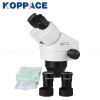 KOPPACE 7X-45X Binocular Compound Zoom Stereo Microscope WF10X Eyepieces 0.7X-4.5X Zoom Objective 144 LED Ring Light