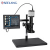 HD digital stereo Microscope 1080P USB HDMI VGA Industrial Camera+180X C-mount lens+All metal large Stand+56 LED Light +8” LCD