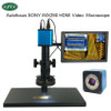 Autofocus Microscope SONY IMX290 HDMI Video Auto Focus Industry Camera + 180X C-Mount Lens+Stand+56 LED Ring Light+10" LCD