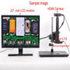1080P HDMI USB Microscope Camera Sony Sensor HD Digital Industrial Calibrate 300X C-mount Lens 8 inch LCD Monitor for PCB Repair