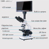 AIBOULLY Integrated biological microscope 1600X times with 8-inch display of animal and plant cell detection medical hygiene