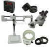 3.5x-90x arm frame stereo zoom microscope 4 megapixel hd HDMI USB AV camera 144 LED light.