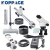 KOPPACE 3.5X-90X,Stereo Binocular microscope ,Mobile phone repair microscope,144 LED Ring Light,0.5X/2X Objective lens