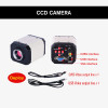 zoom 3.5 90x Stereo trinocular HD digital 2k USB VGA CVBS camera Microscope + 1/3 adapter + LED Light soldering phone repair