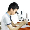 LCD screen  Continuous zoom binocular visual 7-45X Trinocular stereo microscope+Industrial Camera+56 LED light for LAB PCB