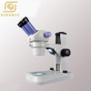 Binocular Stereo Zoom Microscope, WF10x Eyepieces, 10x-45x Magnification, 1x-4.5x Zoom Objective, Upper and Lower LED Illuminate