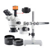 3.5-90X Magnification 16MP Industrial Microscope Camera HD HDMI/USB Digital Trinocular LED Boom Stand Stereo Microscope 0.5/2.0X