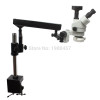 3.5X-90X Trinocular Articulating Arm Pillar Clamp Zoom Stereo Microscope+21MP 1080P HDMI USB Industrial Camera+144 LED Light