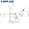 KOPPACE 3.5X-45X Magnification,Stereo Binocular microscope ,Mobile phone repair microscope,LED Ring Light,0.5X Objective lens