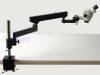 FYSCOPE 3.5X-90X Binocular Articulating Arm Pillar Clamp Zoom Microscope+144LED Microscope