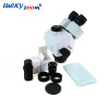 Brand 7X-45X Stereo Trinocular Microscope Single Boom Microscope Stand Microscopio For Soldering Phone Repair Stereo Mikroskop
