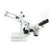 3.5X 7X 45X 90X Zoom Simul-focal Double Arm Boom Stand Trinocular Stereo Microscope For Phone Chip PCB Soldering Repair Jewelry
