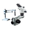 Dual-arm gimbal triocular stereoscopic microscope 30mp hd camera  HDMI USB dual interface output supports TF card storage