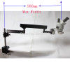 7X-90X Trinocular Industrial Inspection Microscope Long Arm Clamp Large Stereo Table Stand+16MP HDMI USB Camera+LED Light Source