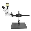 Lucky Zoom Brand 7X-45X Flexible Stand Microscope Trinocular 2MP VGA AV USB Microscope Camera 144Pcs Led Ring Light Source