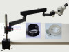 FYSCOPE 3.5X-45X Binocular Articulating Arm Pillar Clamp Zoom Microscope+144LED Microscope