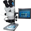 Simul Focal 3.5X - 90X Trinocular Industral Inspection Zoom Stereo Microscope + 14MP USB HDMI C-mount  Camera IPS HD LCD Monitor