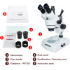 Professional 7X-45X USB Binocular Continuous Zoom Stereo Microscope USB Microscope+5MP Electronic eyepiece Stereomicroscope